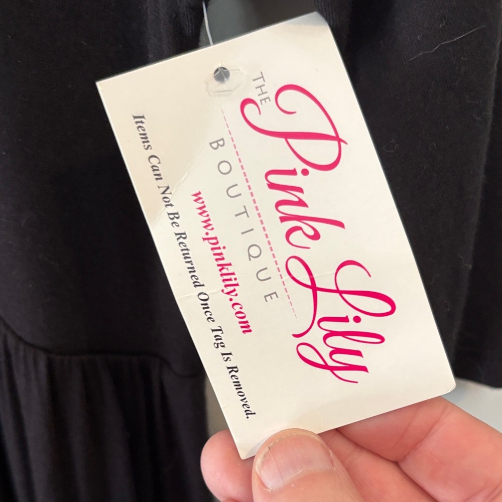 Pink Lily Classic Black Maxi Dress - Picture 2 of 5